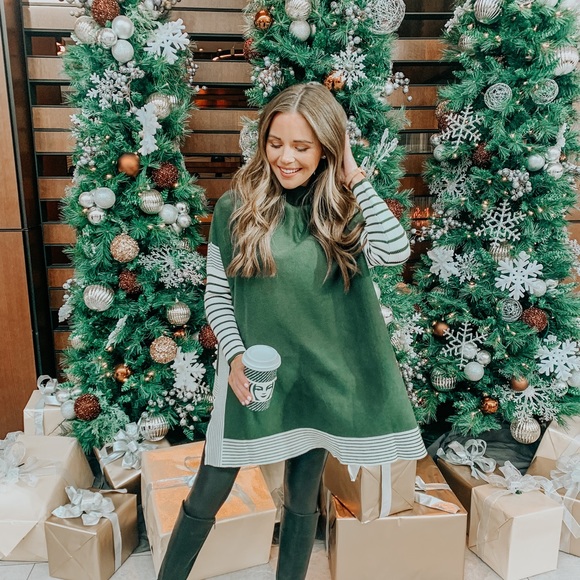 Hunter Green Pullover Sweater - Picture 3 of 3